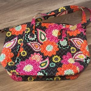 Vera Bradley Ziggy Zinnia Tote Purse Handbag NWOT